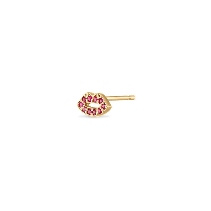 Pave Ruby Lip Stud