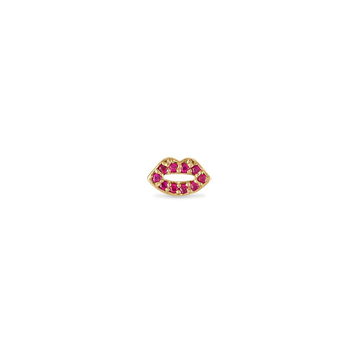 Pave Ruby Lip Stud
