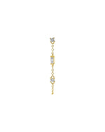 Multi-Shape Diamond Chain Earring