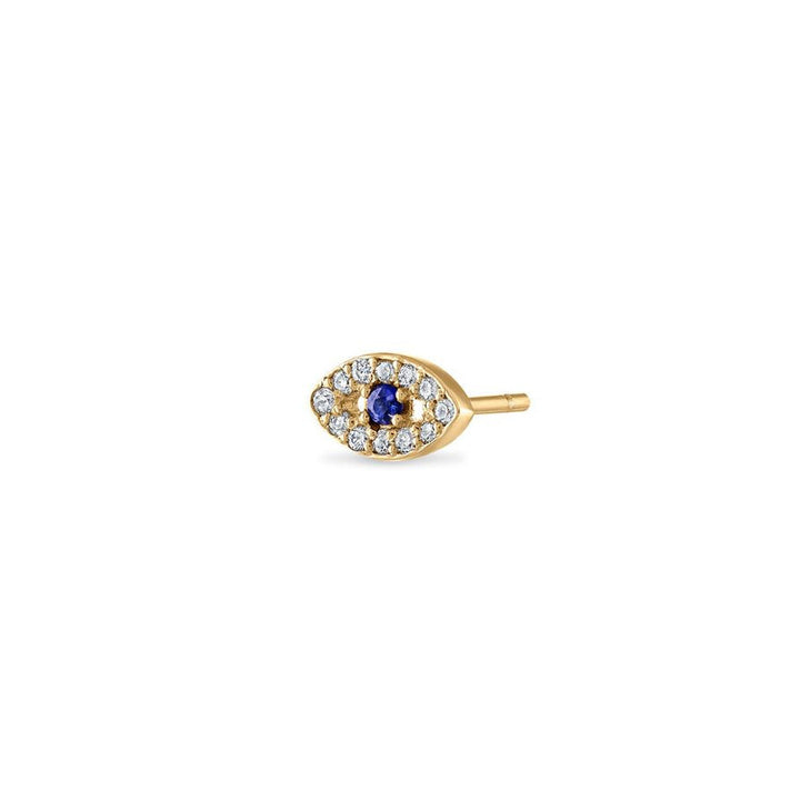 Pave Evil Eye Stud