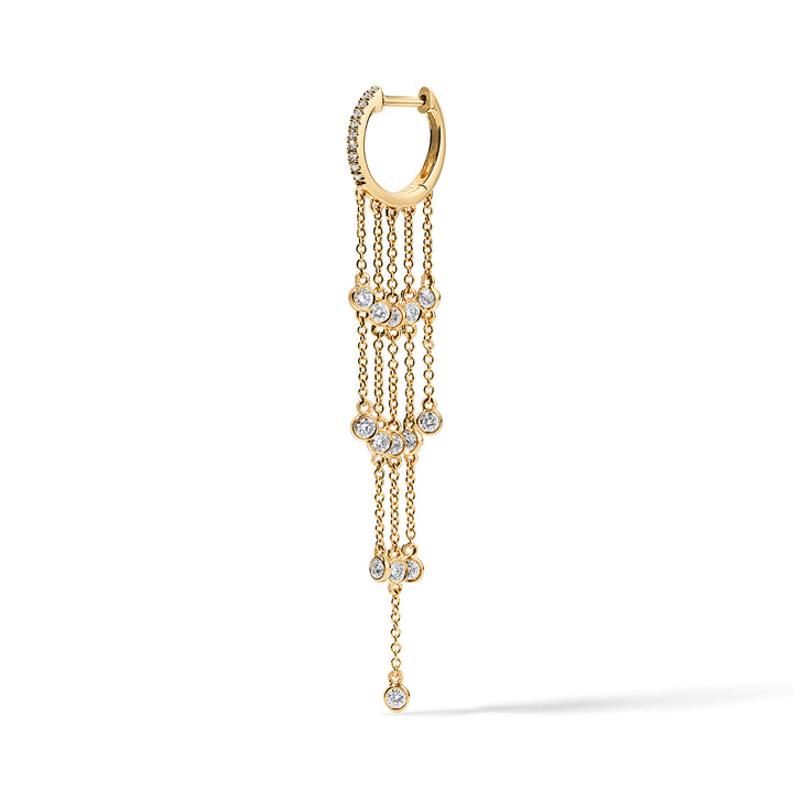 Chandelier Diamond Huggies Pair