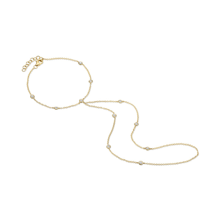 11 Diamond Open Hand Chain