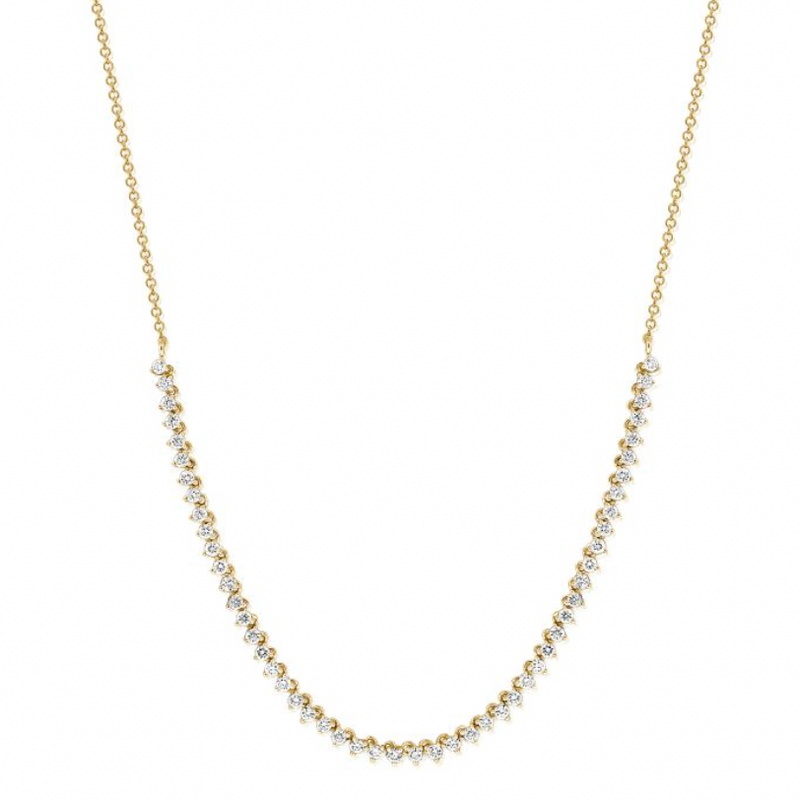 Diamond and Chain Necklace