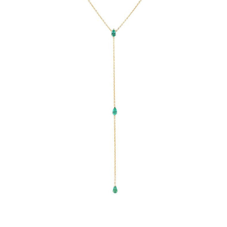 Emerald Pear Lariat