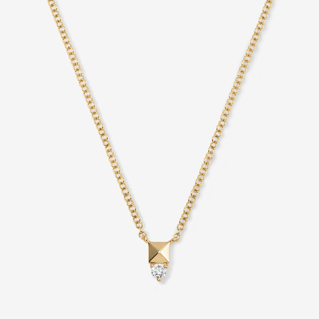 Pyramid and Diamond Pendant