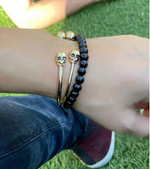 Thin Double Skull Cuff