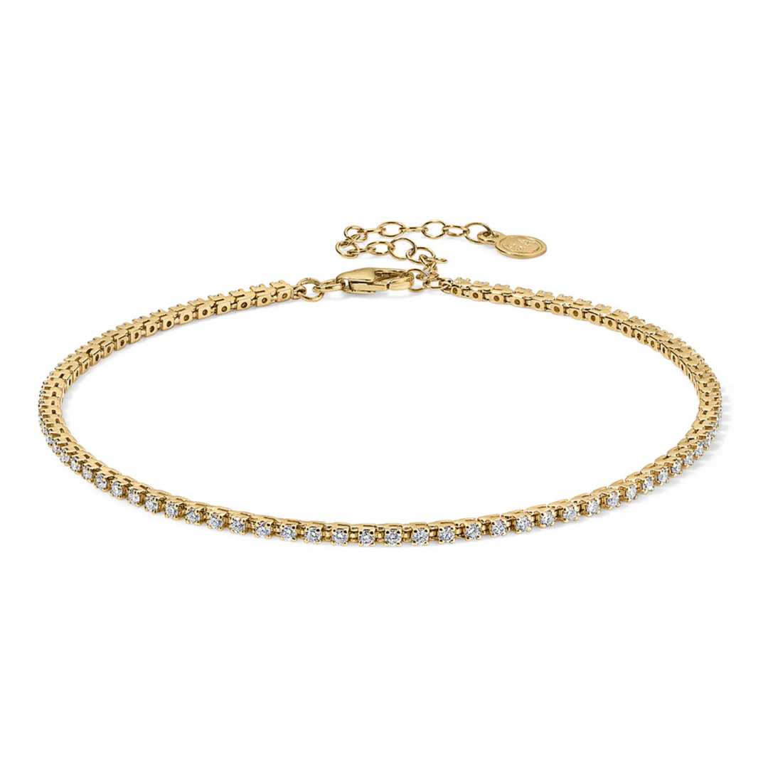 1ct Lab Diamond Anklet
