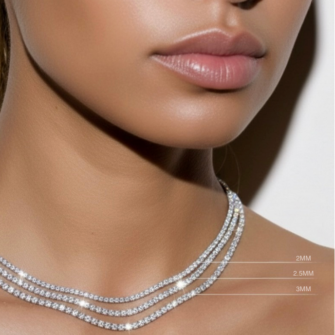 2MM Tennis Necklace