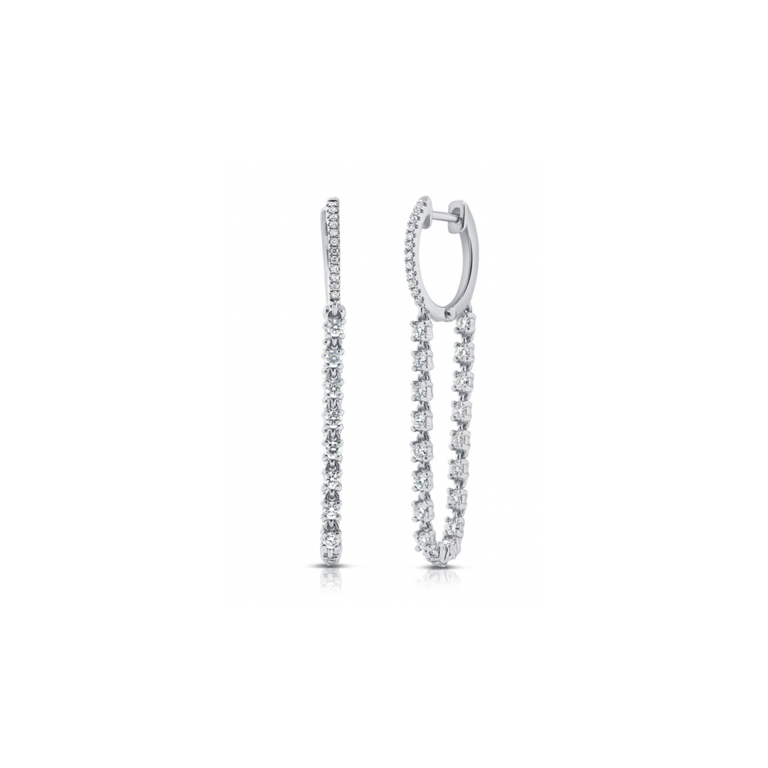 Diamond Tennis Drop Huggie