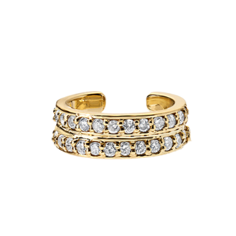Double Diamond Ear Cuff