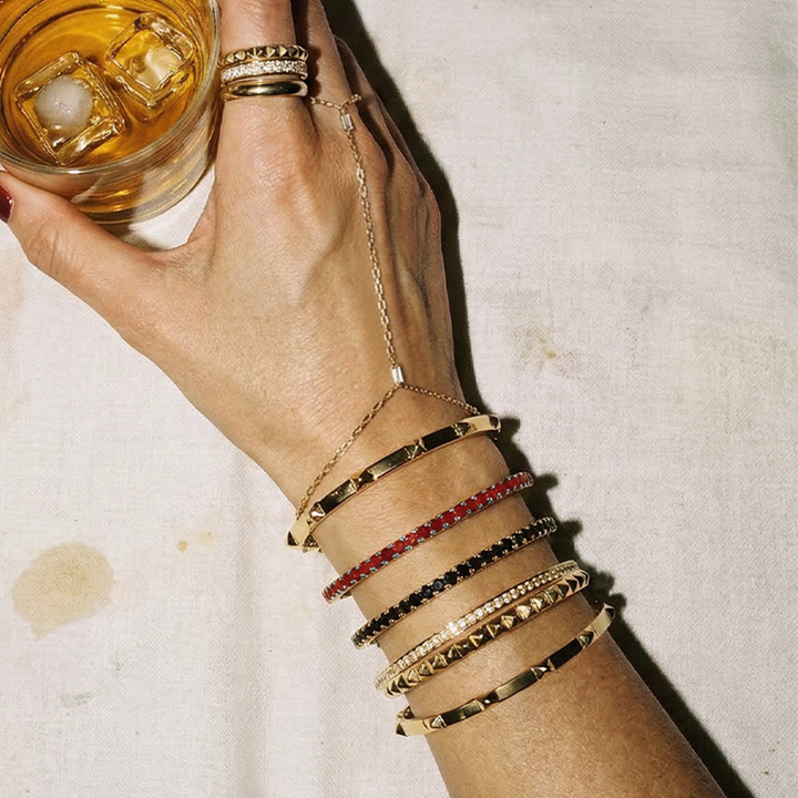 3MM Black Diamond Tennis Bracelet