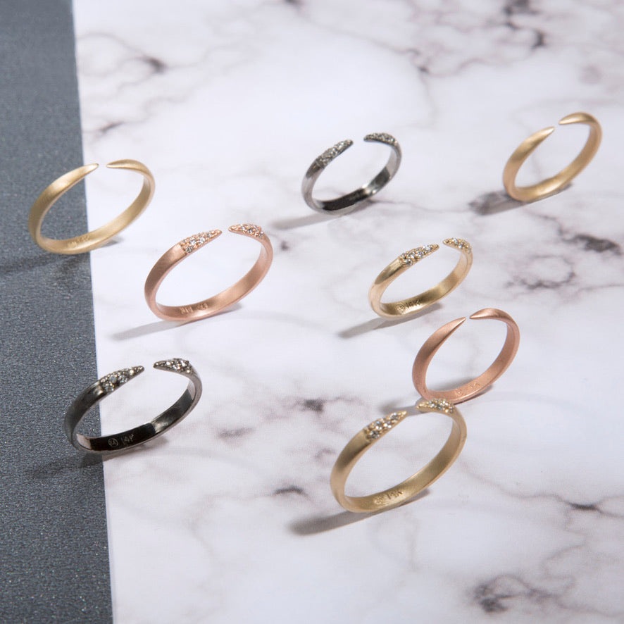 Diamond Unite Pinky Ring