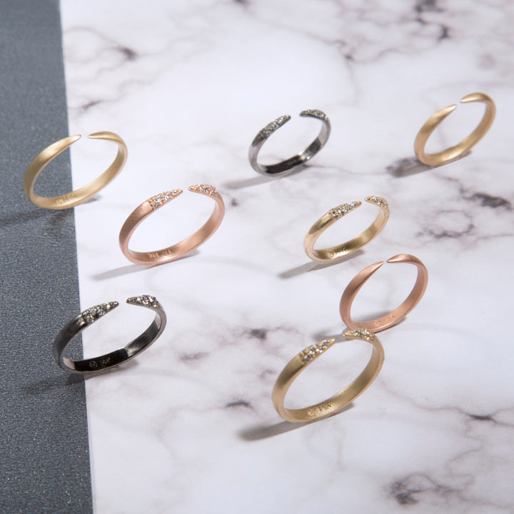 Diamond Unite Pinky Ring