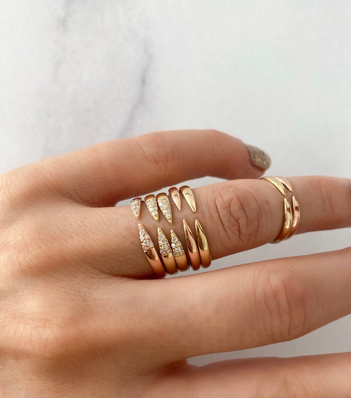Diamond Unite Pinky Ring
